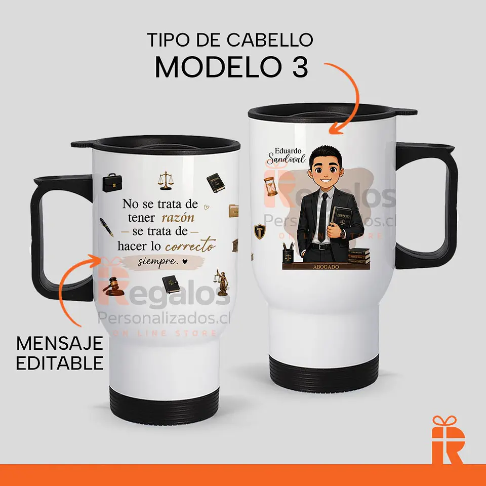 Mug térmico diseño Abogado  4