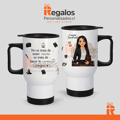 Mug térmico diseño Abogada