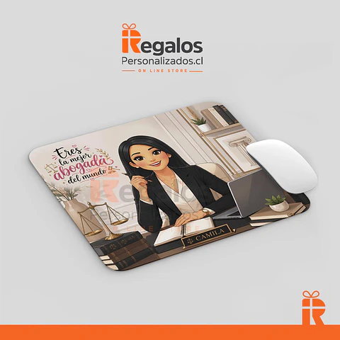 Mouse pad diseño Abogada avatar 2