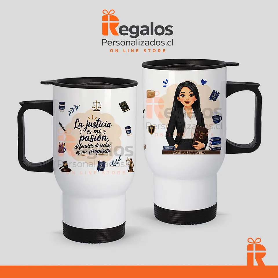 Mug térmico diseño Abogada 1
