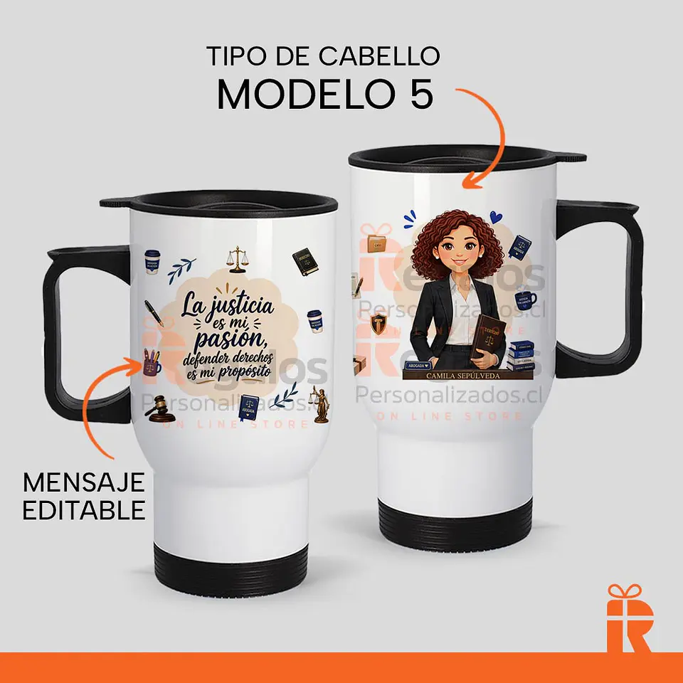 Mug térmico diseño Abogada 6