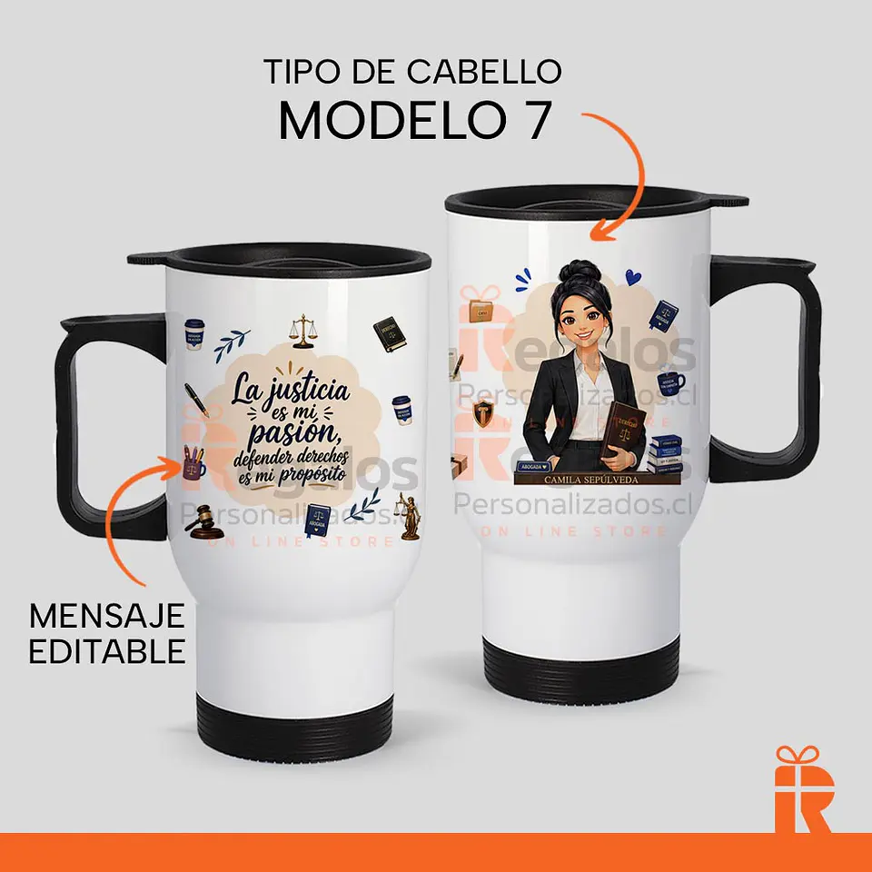 Mug térmico diseño Abogada 8