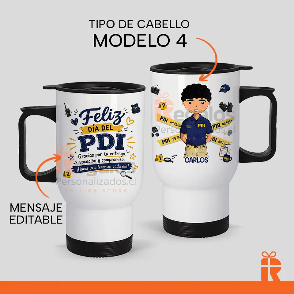 Mug térmico diseño PDI Varón 5