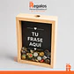 Alcancía guarda corchos 20x30 frase personalizada - Miniatura 2