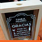 Alcancía guarda corchos 20x30 frase personalizada - Miniatura 3
