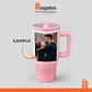 Tazón Mug térmico bicolor rosa, 590cc - Miniatura 3