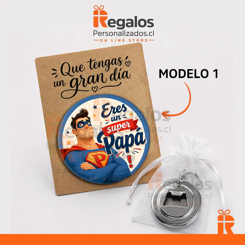 Llavero destapador diseño Papá 2