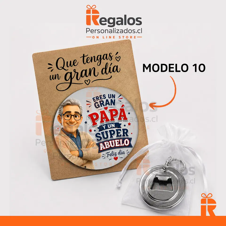 Llavero destapador diseño Papá 11