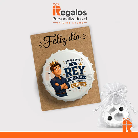 Destapador magnético diseño Papá