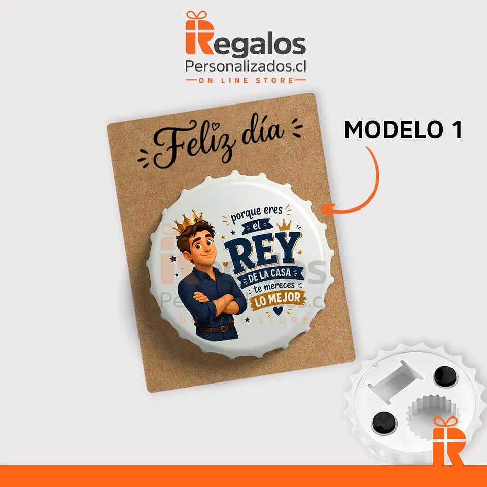 Destapador magnético diseño Papá 2