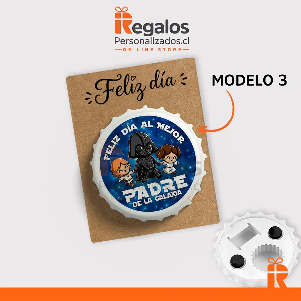 Destapador magnético diseño Papá 4
