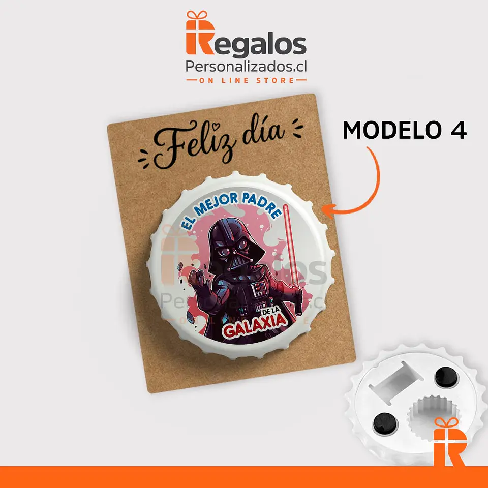 Destapador magnético diseño Papá 5