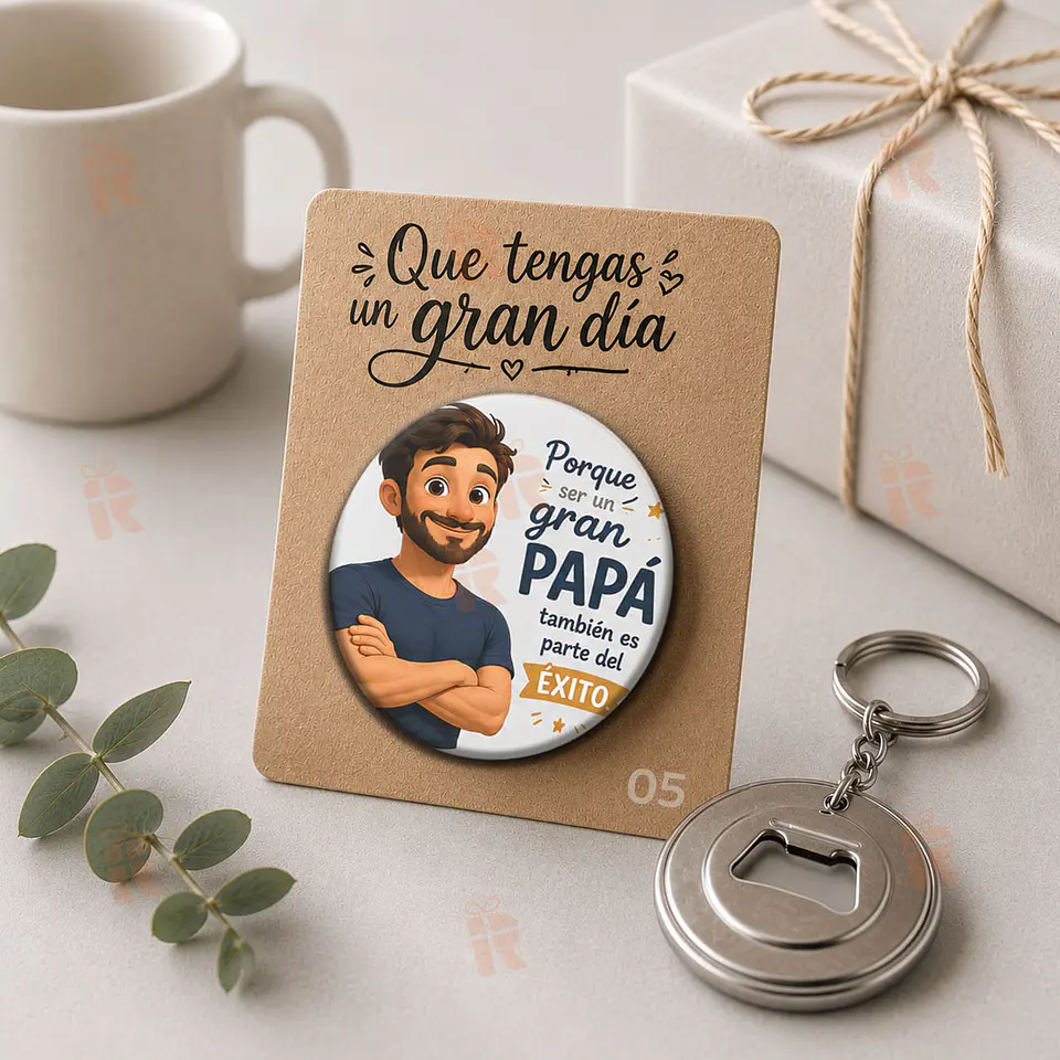 Llavero destapador personalizado para Papá 8