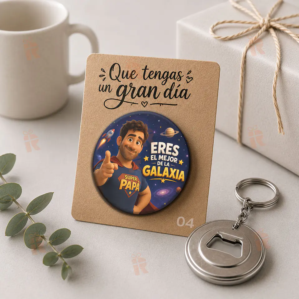Llavero destapador personalizado para Papá 7