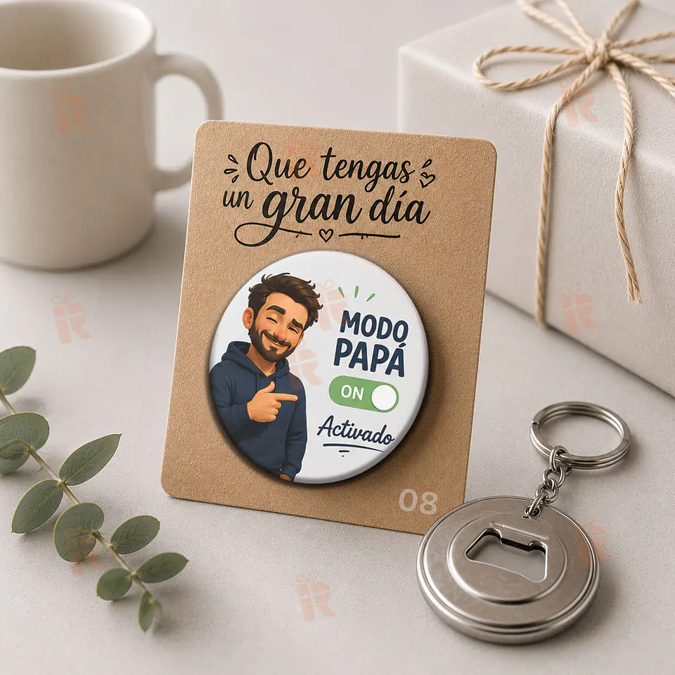 Llavero destapador personalizado para Papá 11