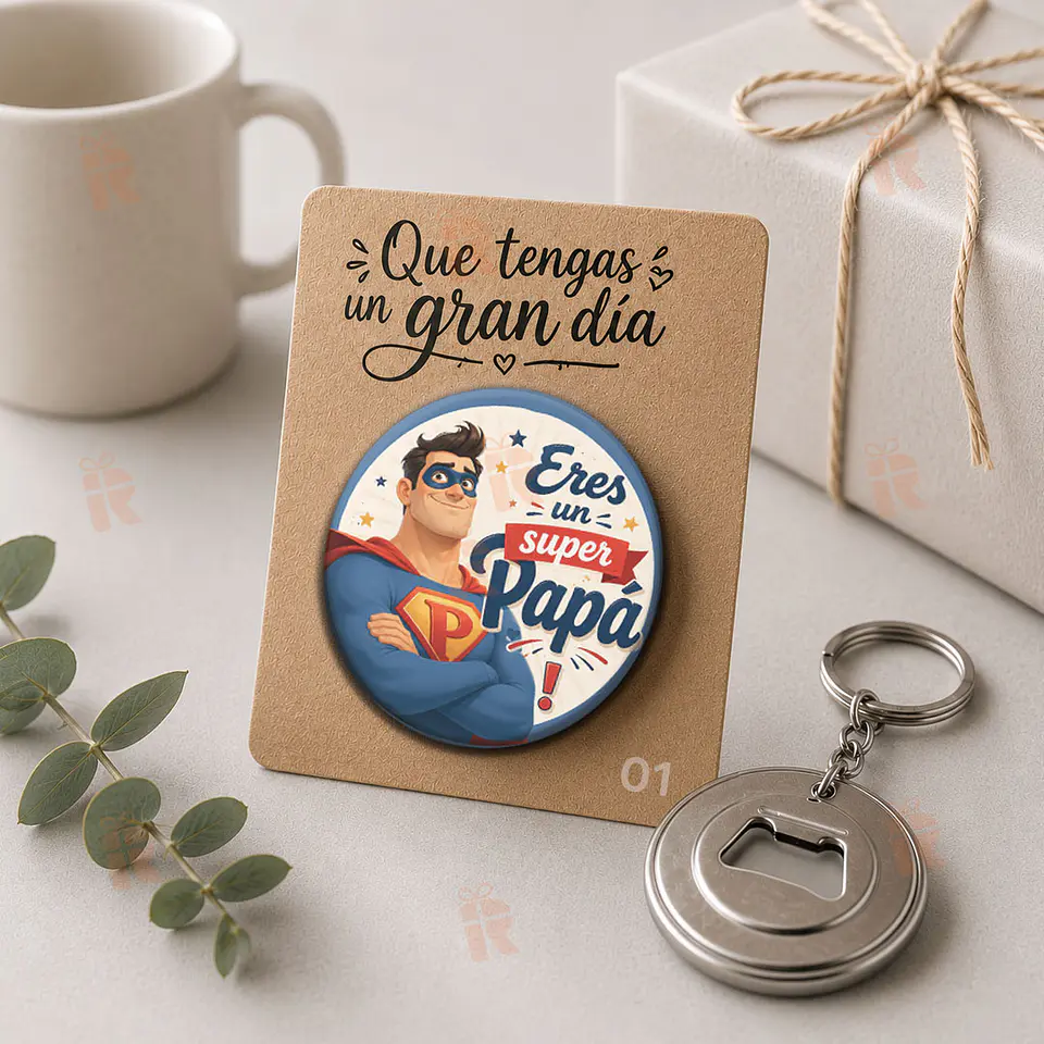 Llavero destapador personalizado para Papá 4