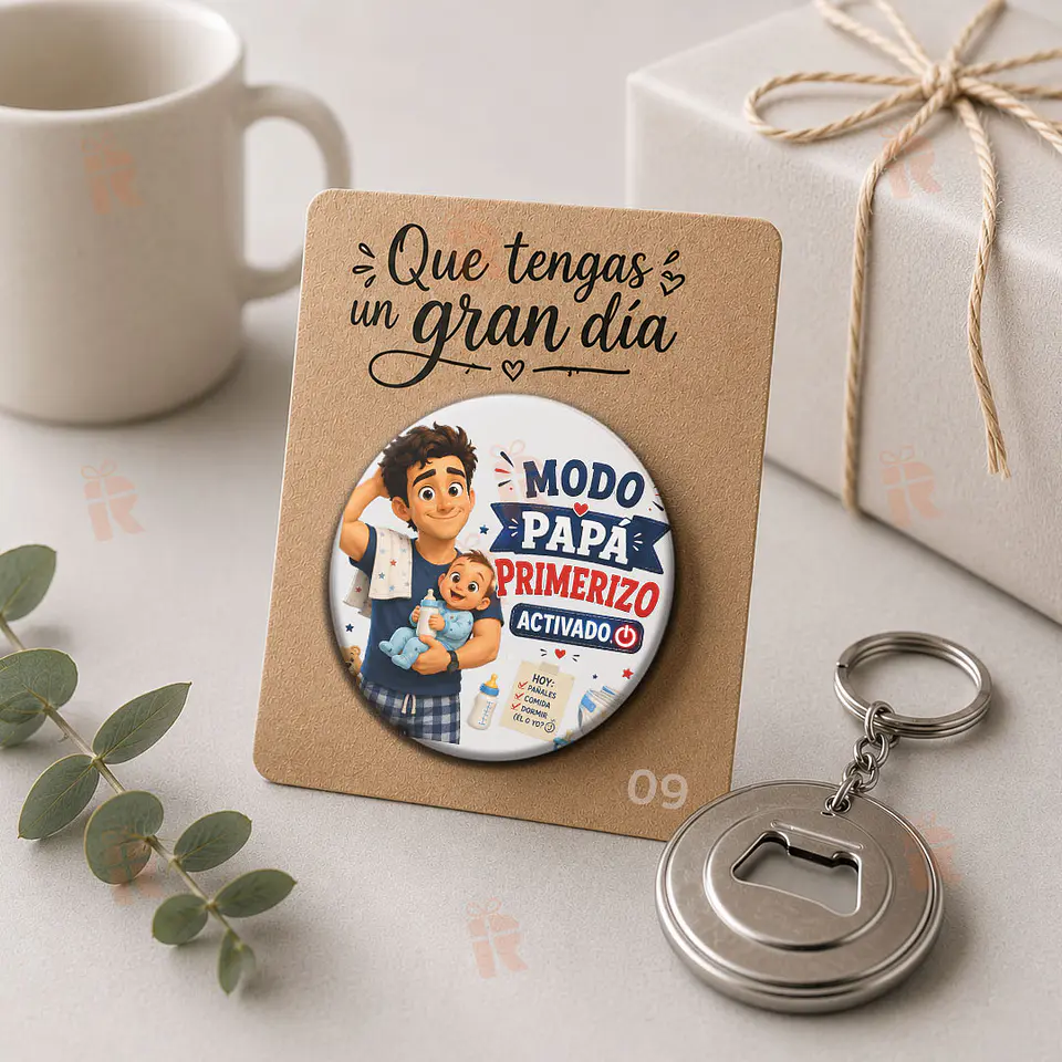 Llavero destapador personalizado para Papá 12
