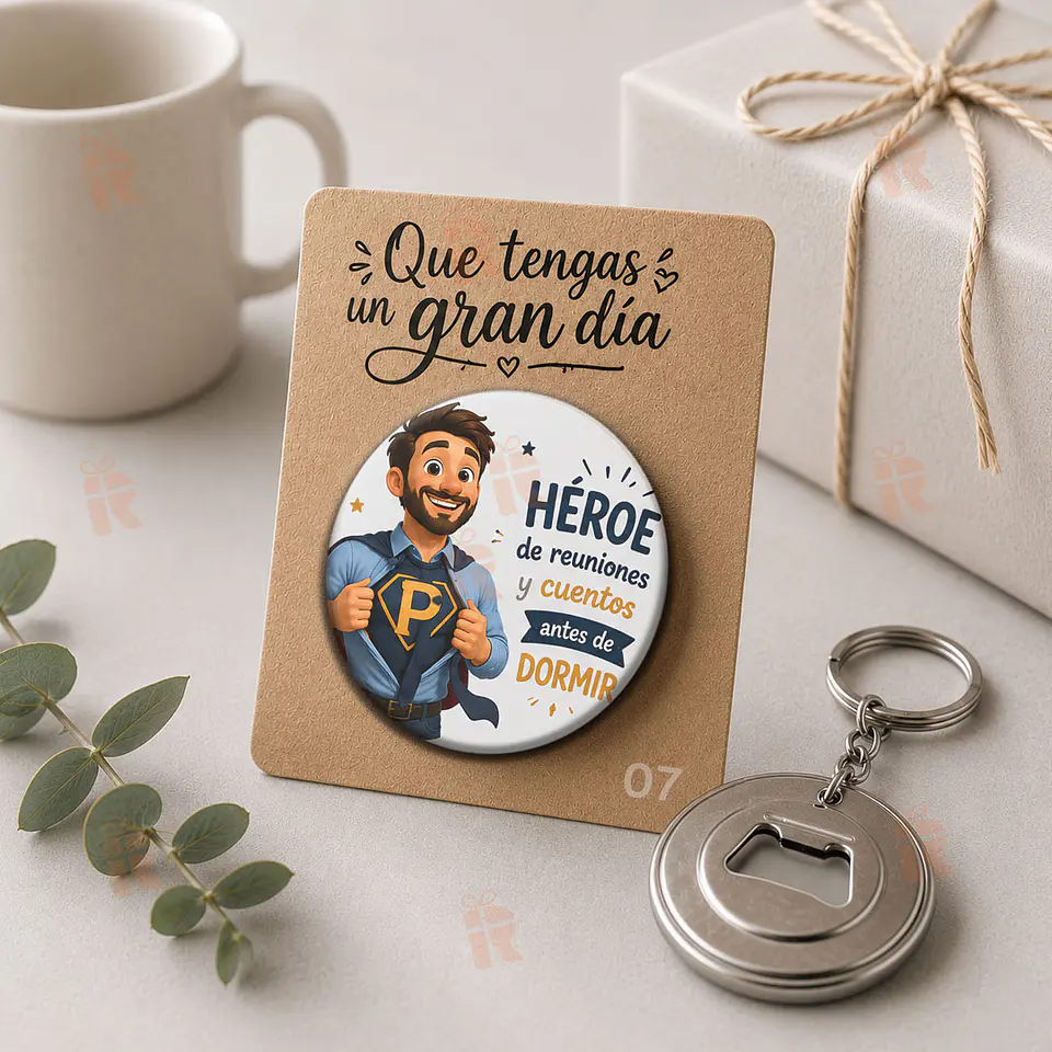 Llavero destapador personalizado para Papá 10