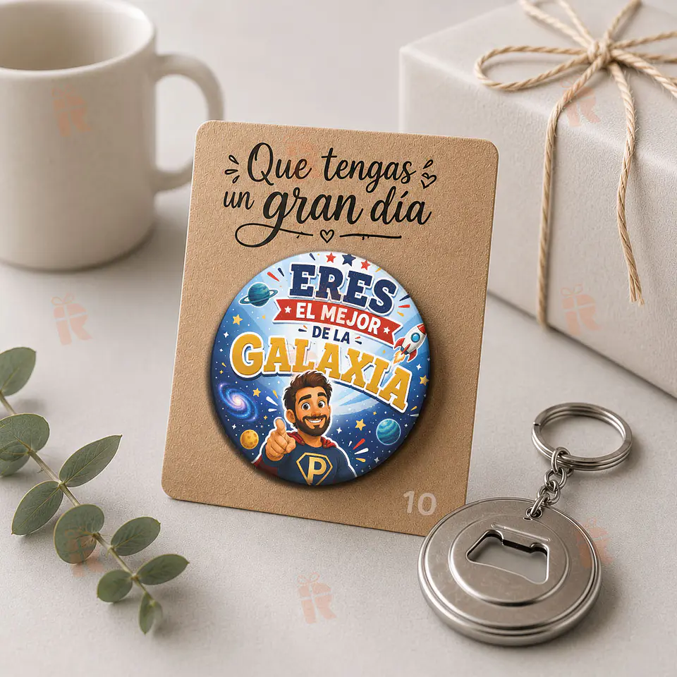 Llavero destapador personalizado para Papá 13