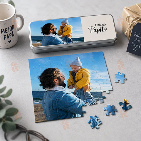 Puzzle Personalizado 30 Piezas con Caja Metálica