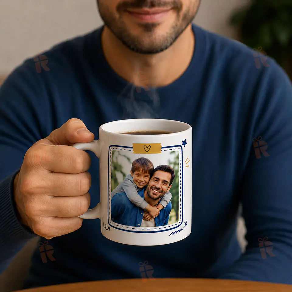 Tazón Personalizado para Papá con Foto y frase 2