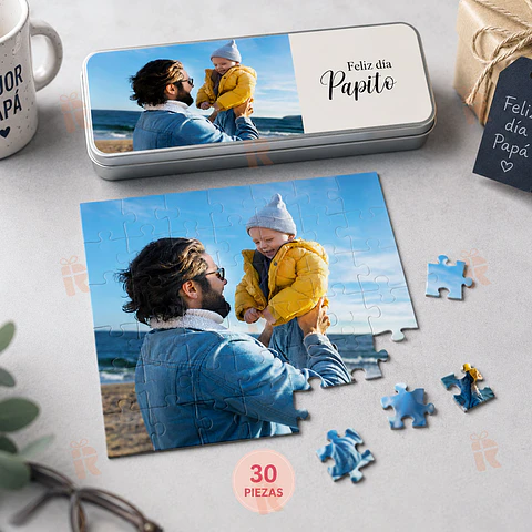 Puzzle Personalizado con foto y Caja Metálica
