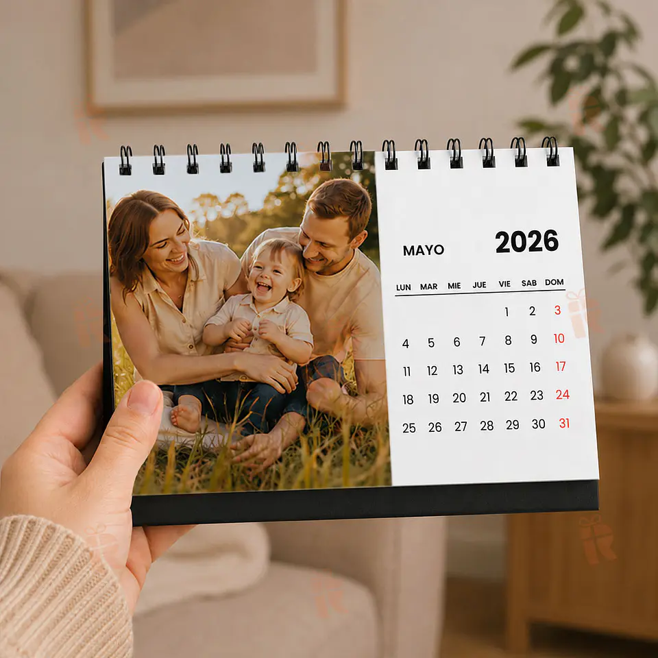 Calendario de Escritorio Personalizado con Fotos | Elige el Mes de Inicio 3