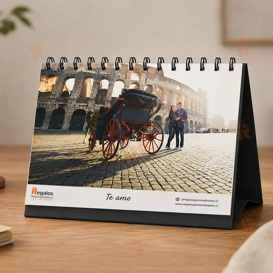 Calendario de Escritorio Personalizado con Fotos | Elige el Mes de Inicio 4