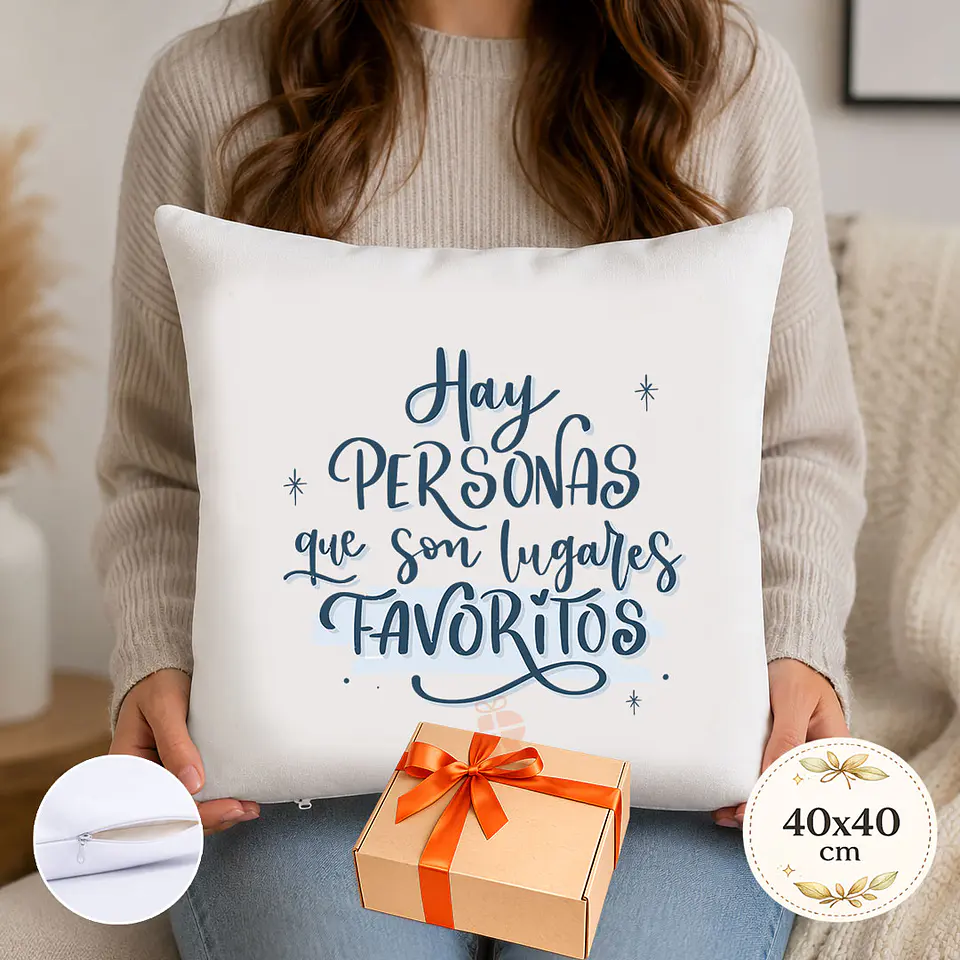 Cojín Personalizado por un lado | CON FRASE O TEXTO 5