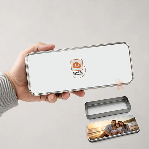 Estuche Metálico Personalizado con Foto o diseño