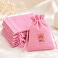 Saco de Arpillera Rosa Personalizado 13x18 cm  - Miniatura 3
