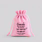 Saco de Arpillera Rosa Personalizado 13x18 cm  - Miniatura 2