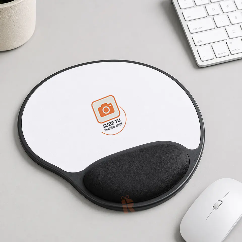 Mouse Pad Ergonómico Personalizado con Almohadilla | Base Rígida 22 x 22 cm 1