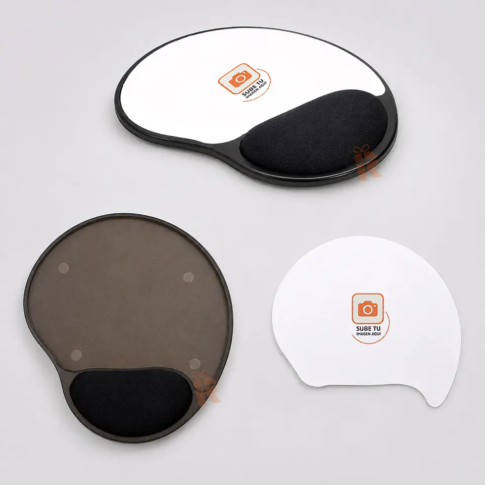 Mouse Pad Ergonómico Personalizado con Almohadilla | Base Rígida 22 x 22 cm 2