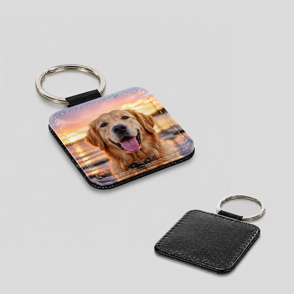 Llavero Cuerina reforzado | Personalizado con imagen 2