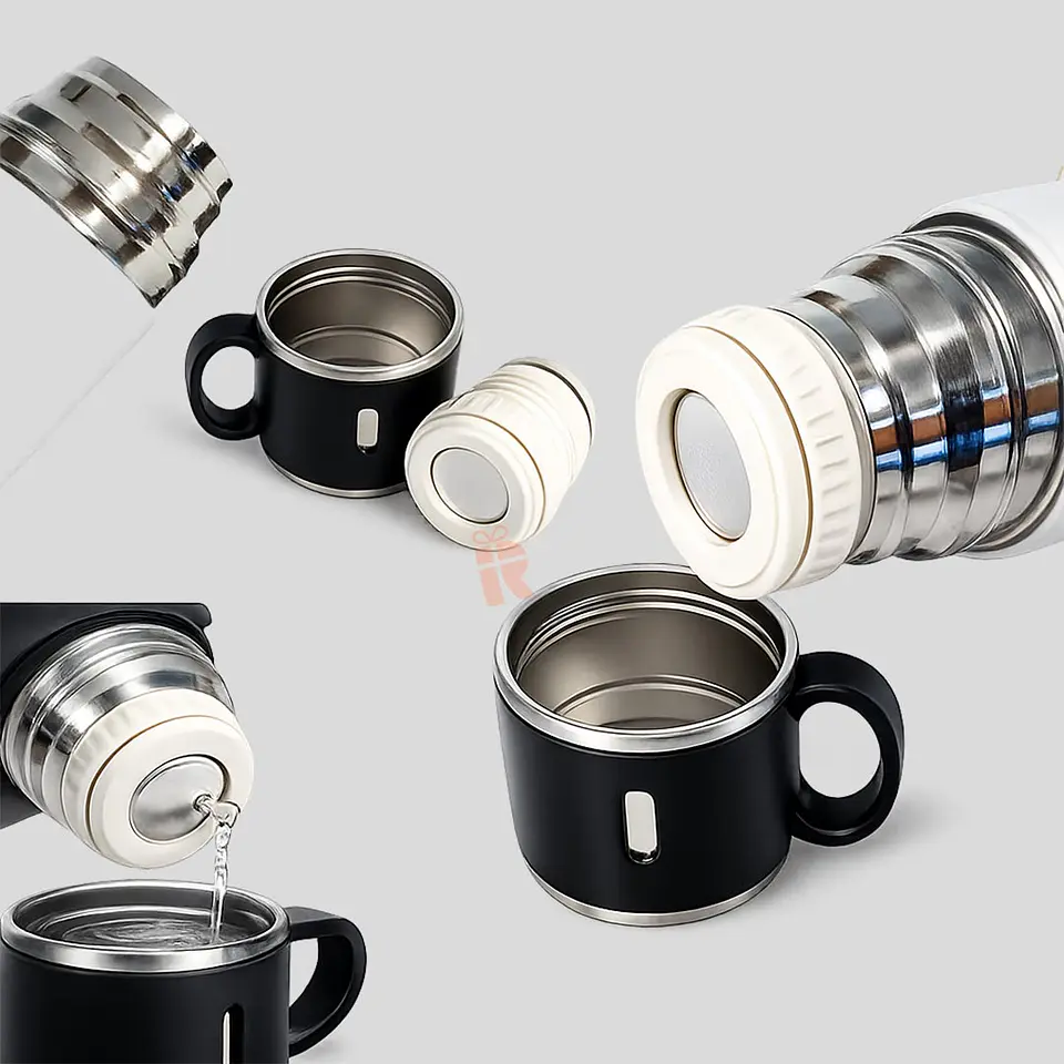 Termo con Taza Integrada 500cc | Personalizado con imagen y/o frase 2