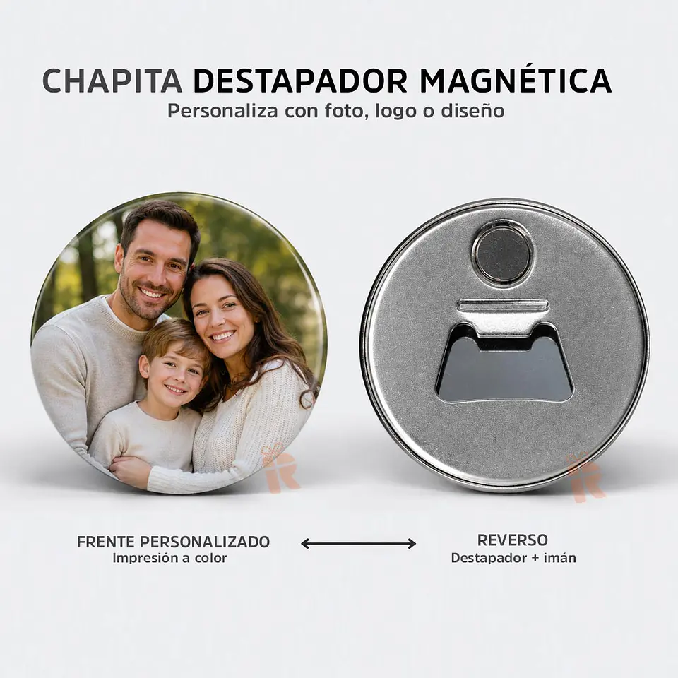 Chapita Destapador Magnética | Personalizada con Foto, Logo o Diseño  1