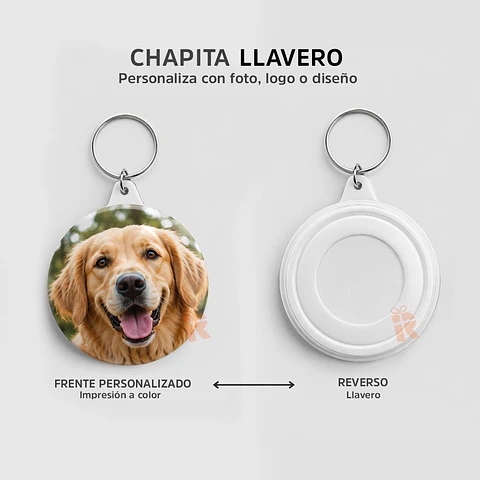  Chapita Llavero | Personalizada con Foto, Logo o Diseño