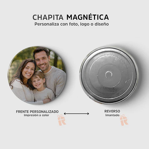 Chapita Magnética | Personalizada con Foto, Logo o Diseño