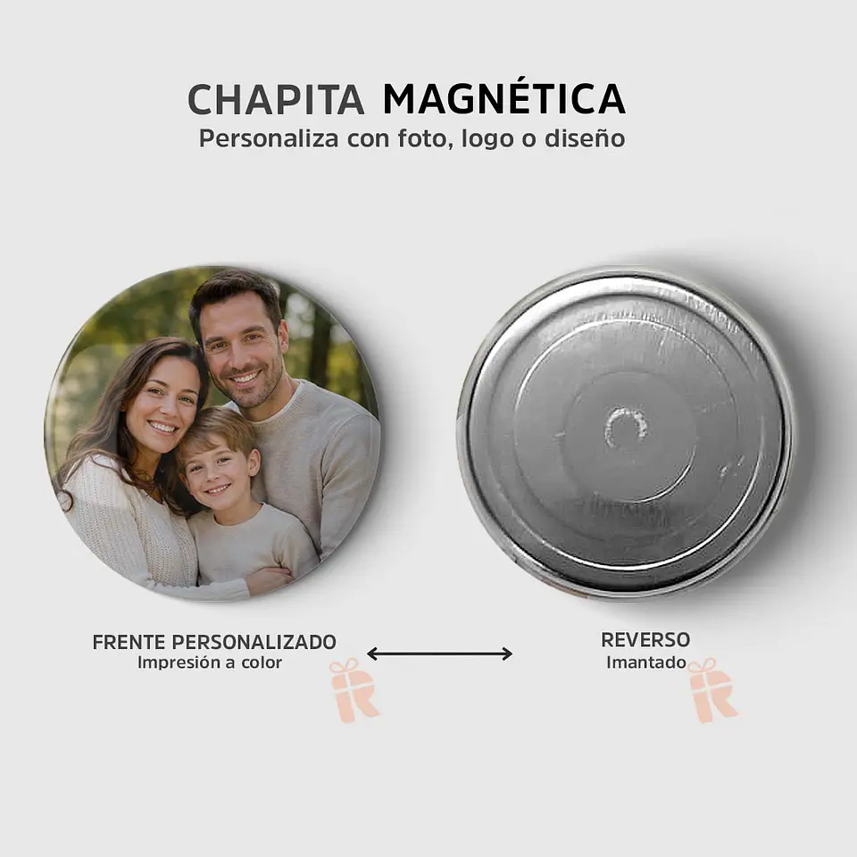 Chapita Magnética | Personalizada con Foto, Logo o Diseño 1