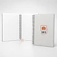 Libreta o cuaderno personalizado | Tapas duras y hojas cuadros 105g - Miniatura 1