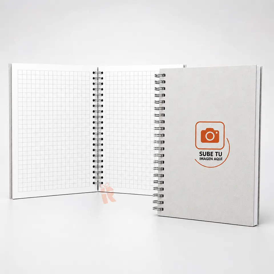 Libreta o cuaderno personalizado | Tapas duras y hojas cuadros 105g 1