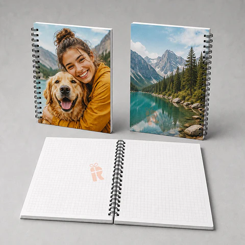 Cuaderno universitario personalizado | Tapas blandas y hojas cuadros 50g