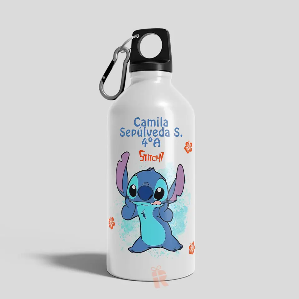 Botella de aluminio tapa rosca 600cc | Personalizada con imagen, foto o frase 3