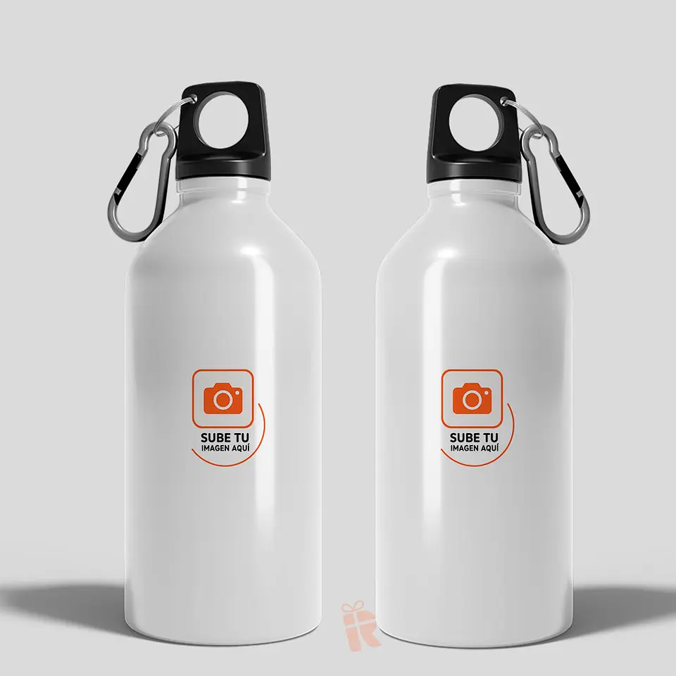 Botella de aluminio tapa rosca 600cc | Personalizada con imagen, foto o frase 4