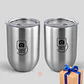 Mug vaso térmico plateado 300cc | Personalizado con frase, logo o imagen en negro - Miniatura 6