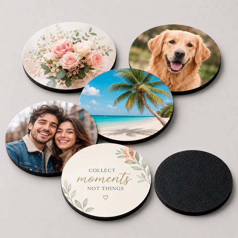 Posavaso de goma compra mínima 12 unidades | Personalizado distintos 4