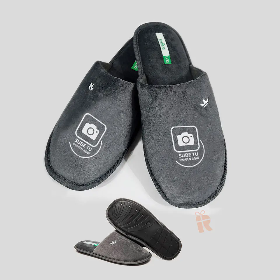 Pantuflas Palmers talla única | Personalizado con imagen, foto, frase 2