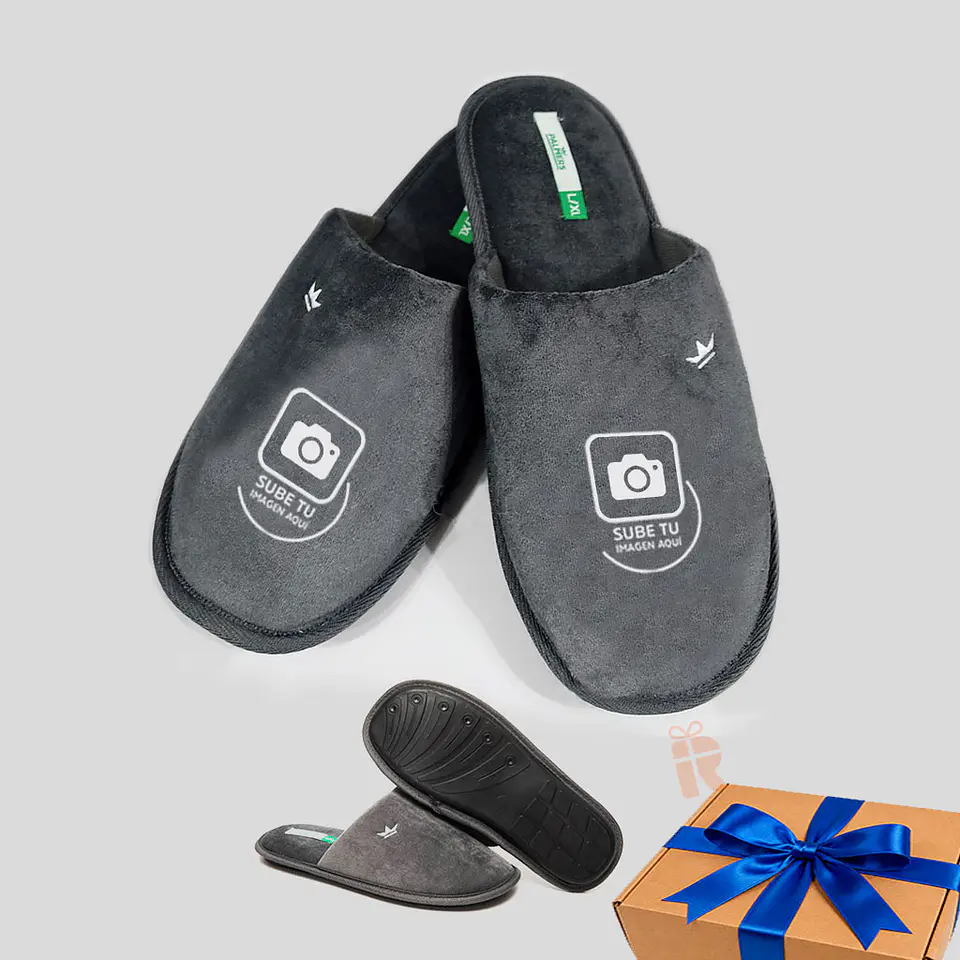 Pantuflas Palmers talla única | Personalizado con imagen, foto, frase 5