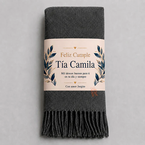 Maxi Bufanda unisex | Etiqueta personalizada